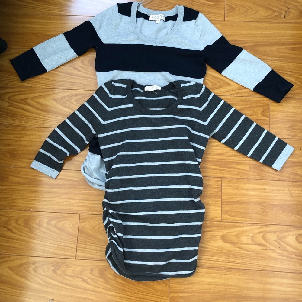 2 Pink Rose Sweaters